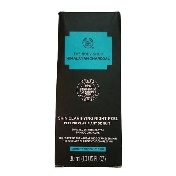 The Body Shop Himalayan Charcoal Skin Clarifying Night Peel 1 fl oz - Picture 1 of 6